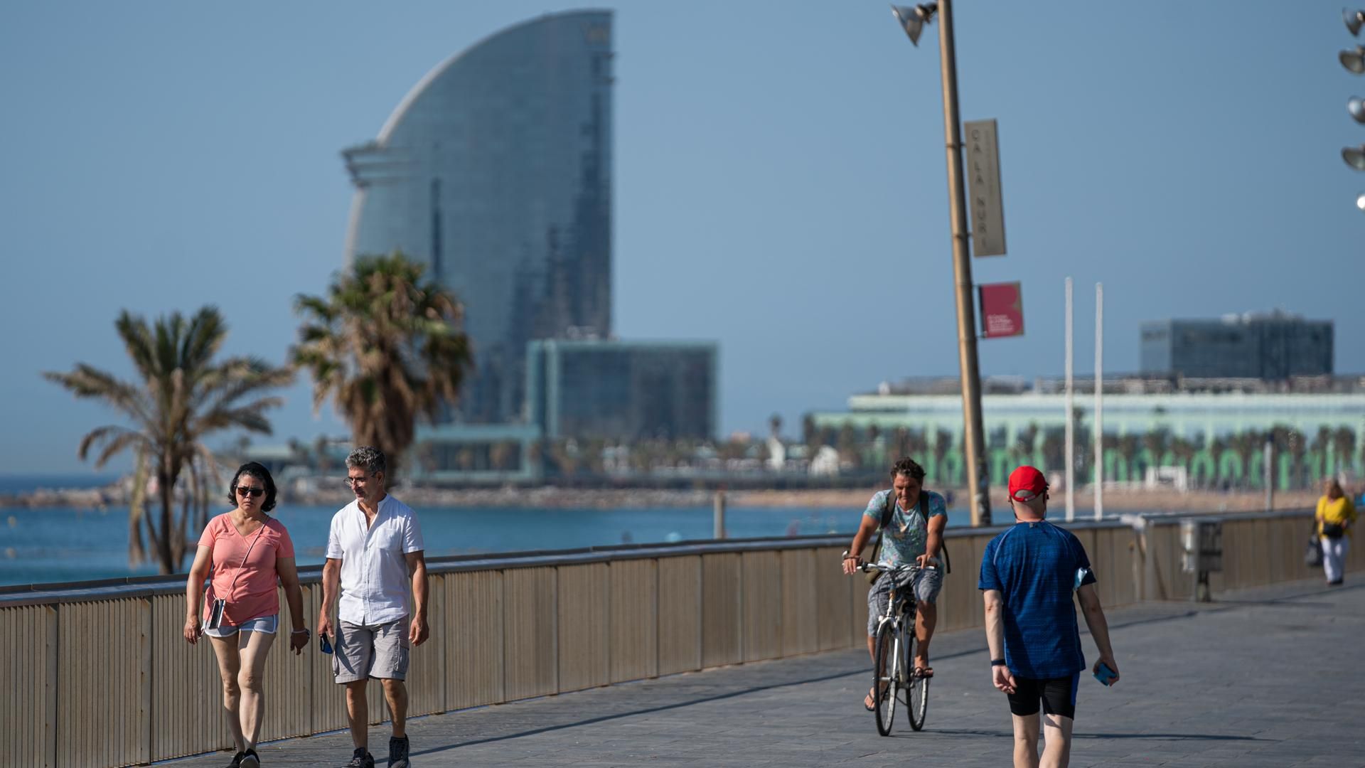 Imagen de archivo en la Barceloneta