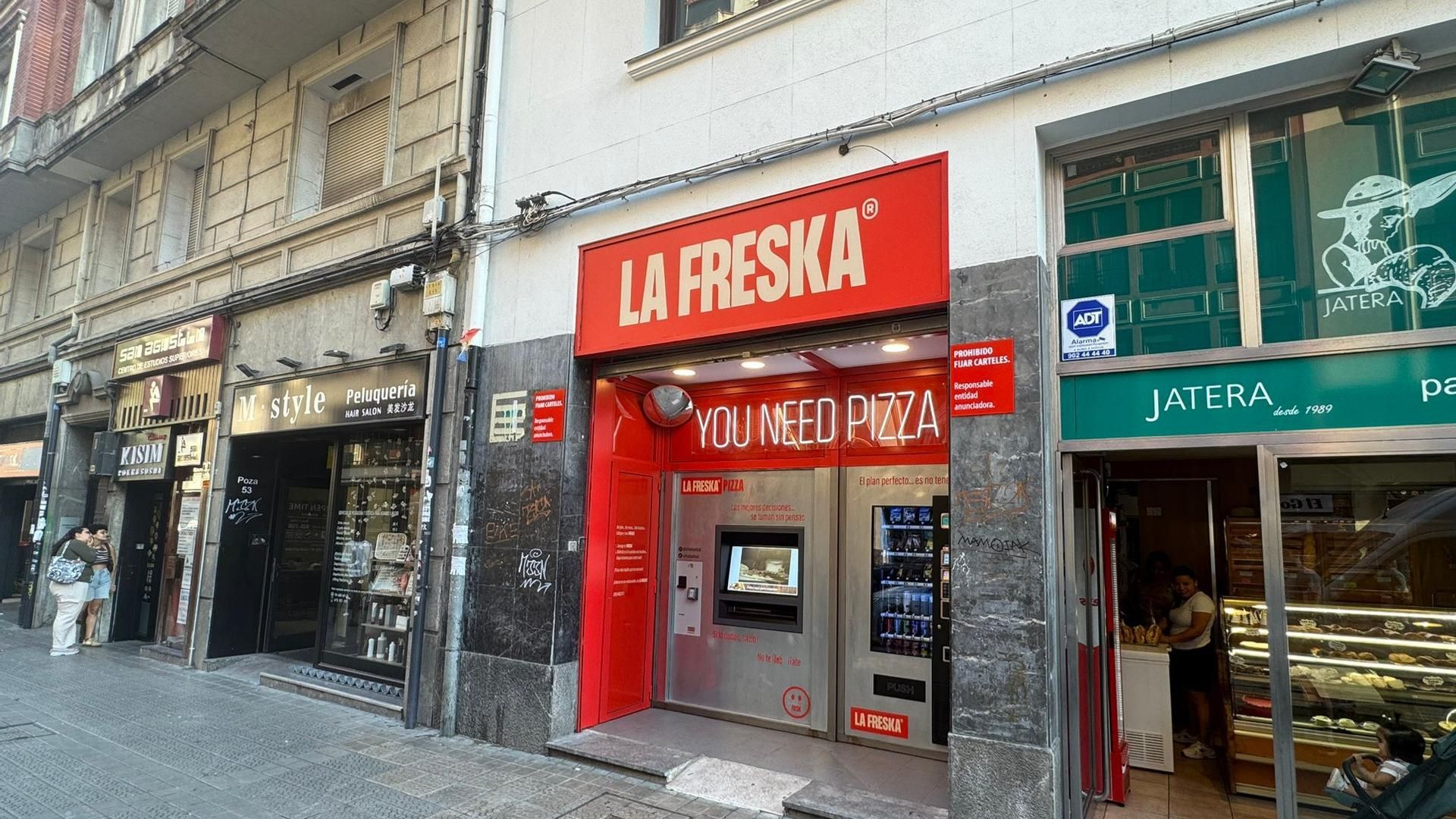 La máquina de pizzas caseras está en la calle Licenciado Poza de Bilbao