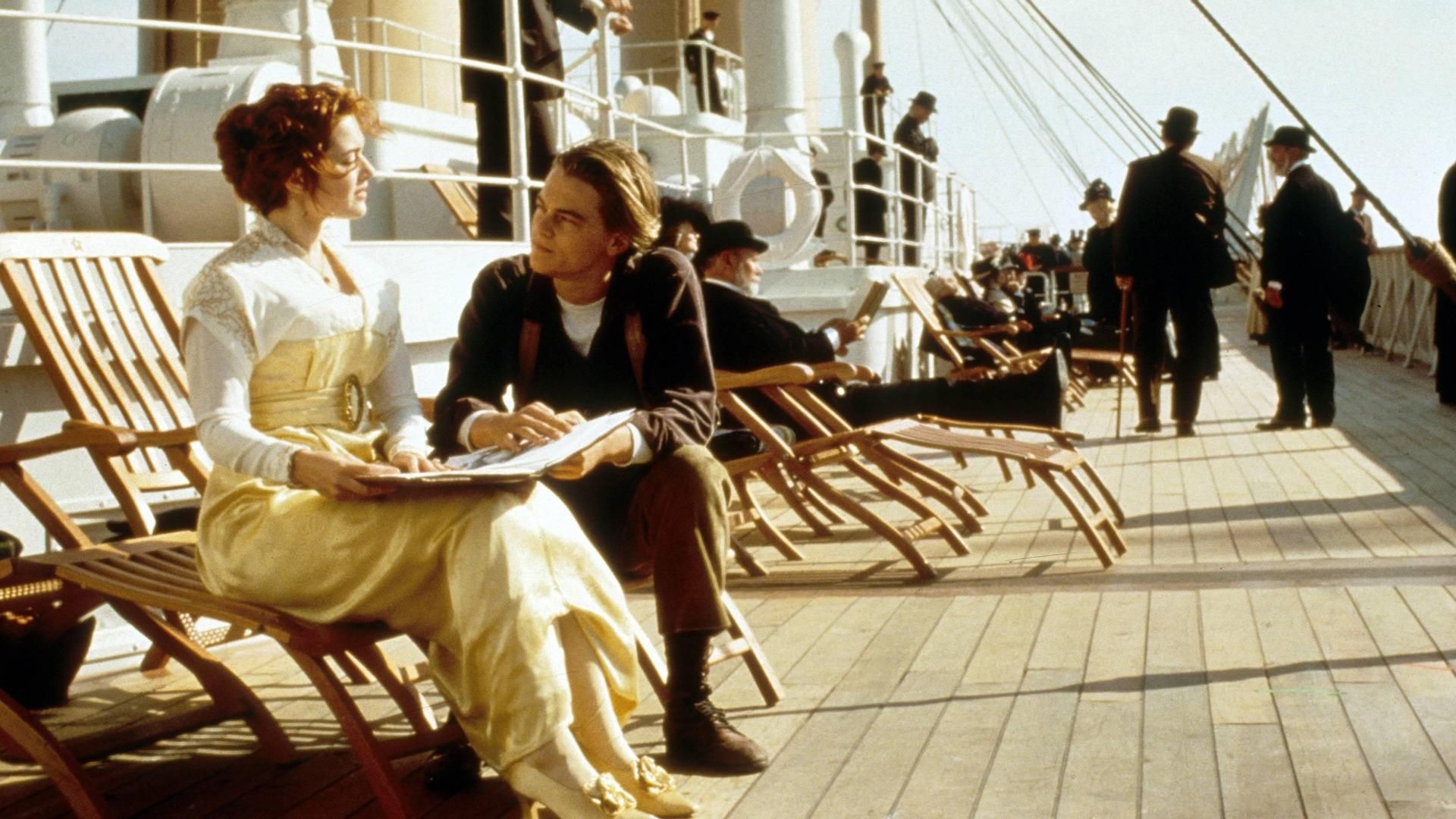 Leonardo DiCaprio y Kate Winslet en Titanic