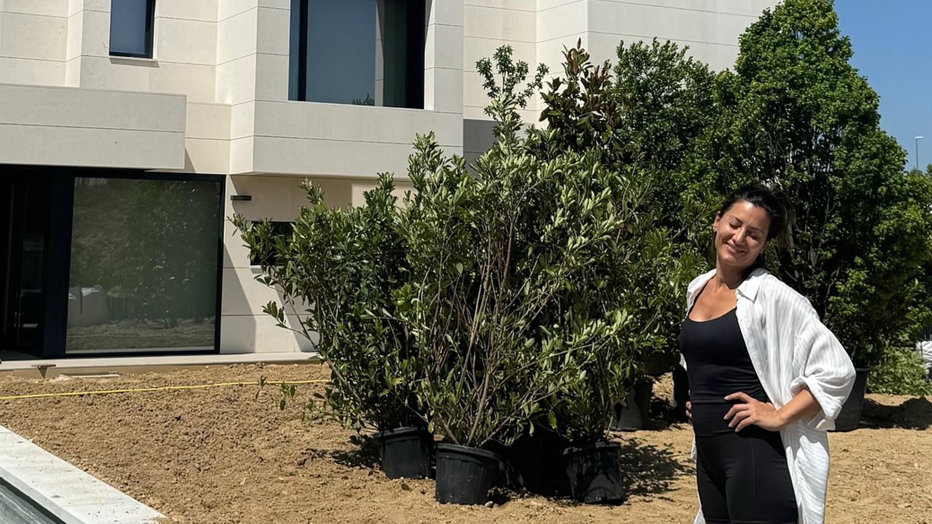 Nagore Robles en su nuevo jardín