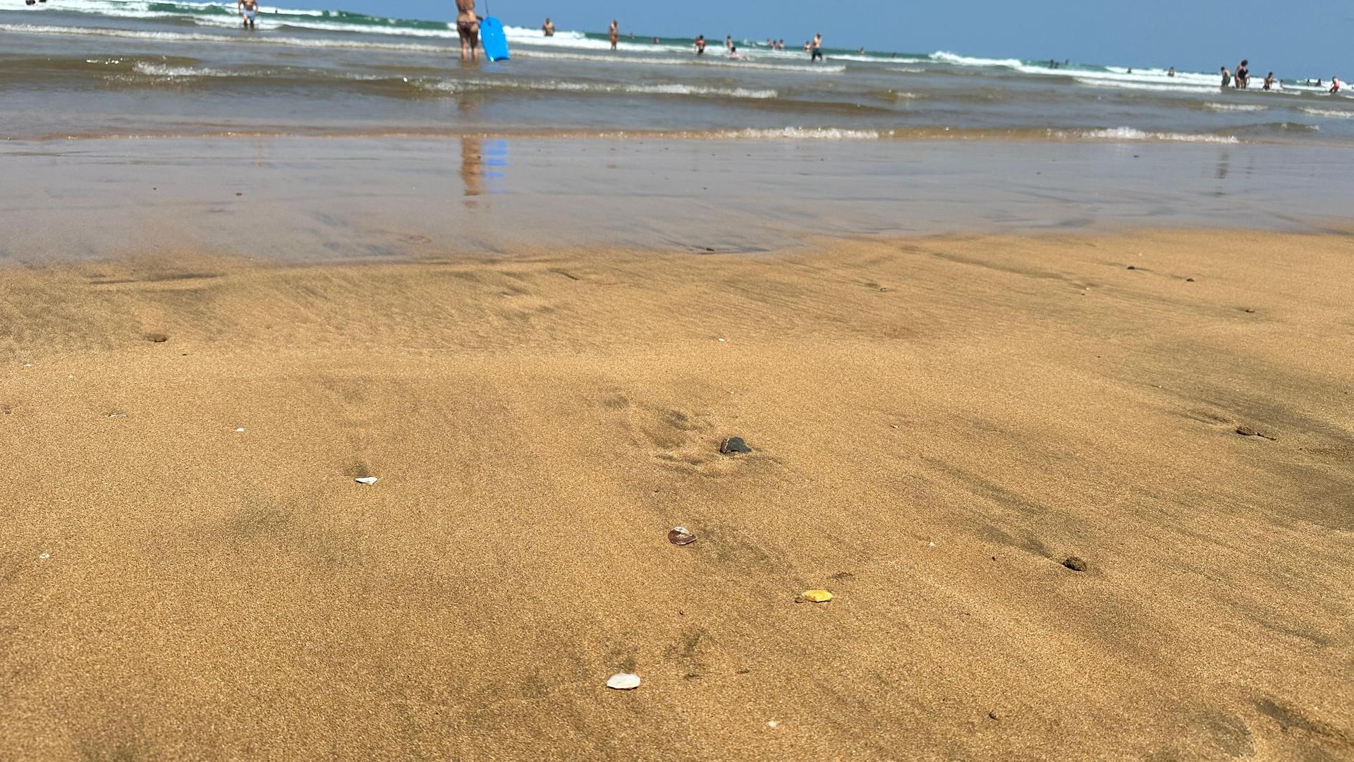 Playa de Zarautz, esta mañana