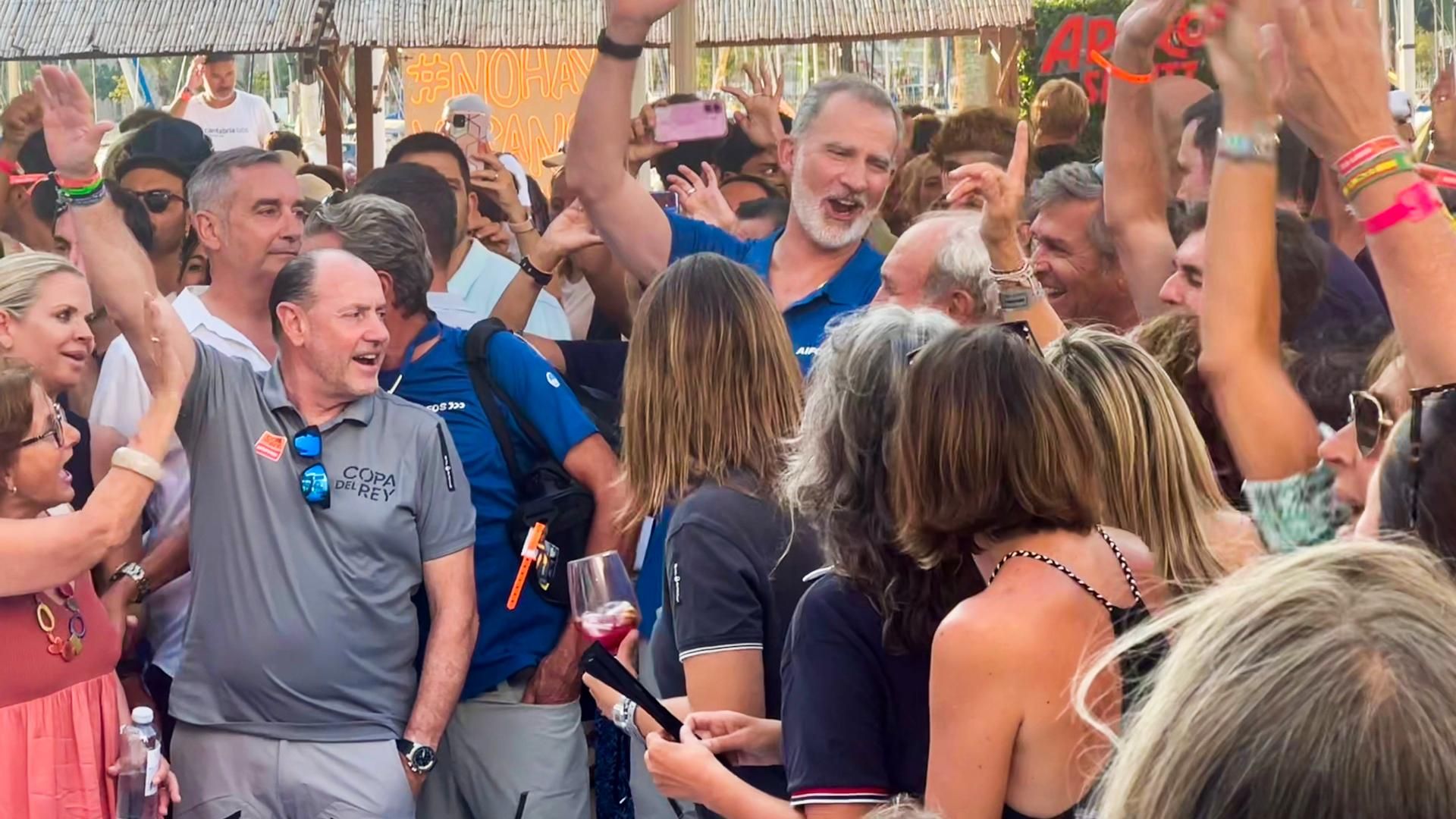 El rey Felipe, durante el concierto de Jaume Anglada