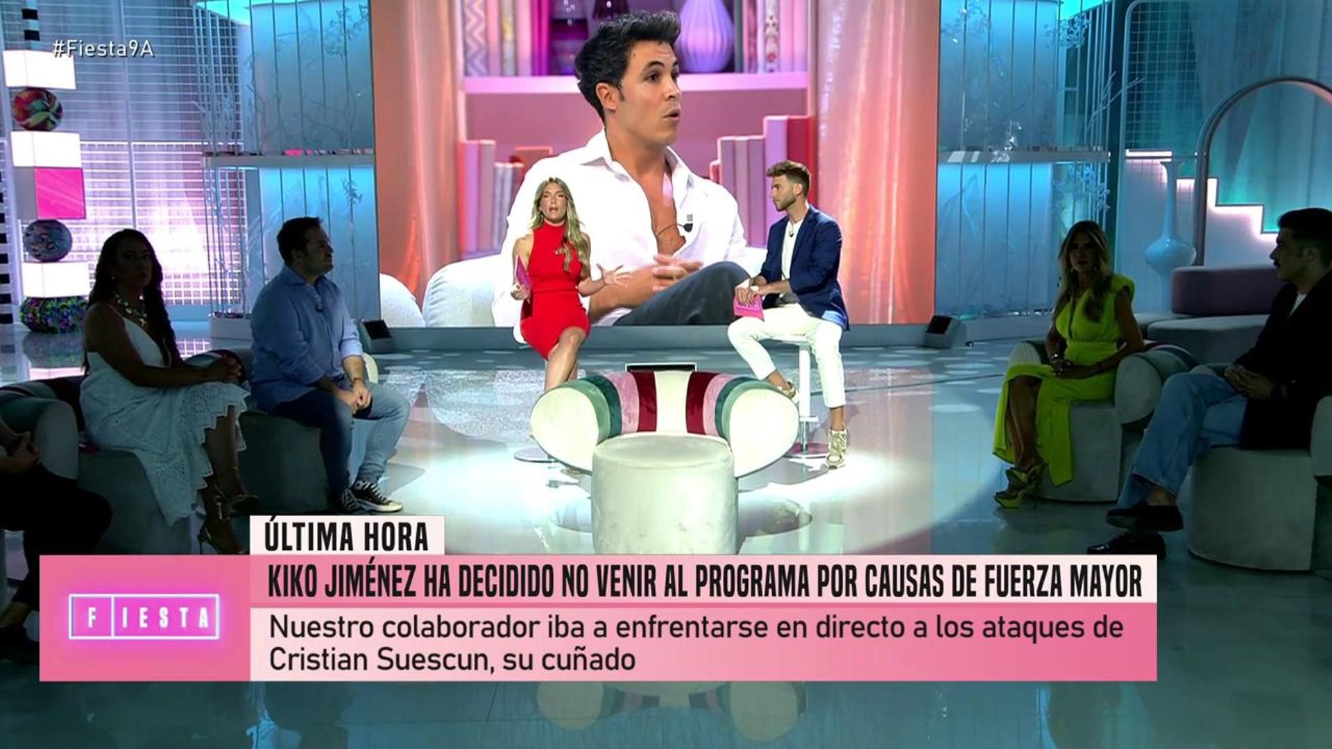 Kiko Jiménez no acude a trabajar a 'Fiesta'