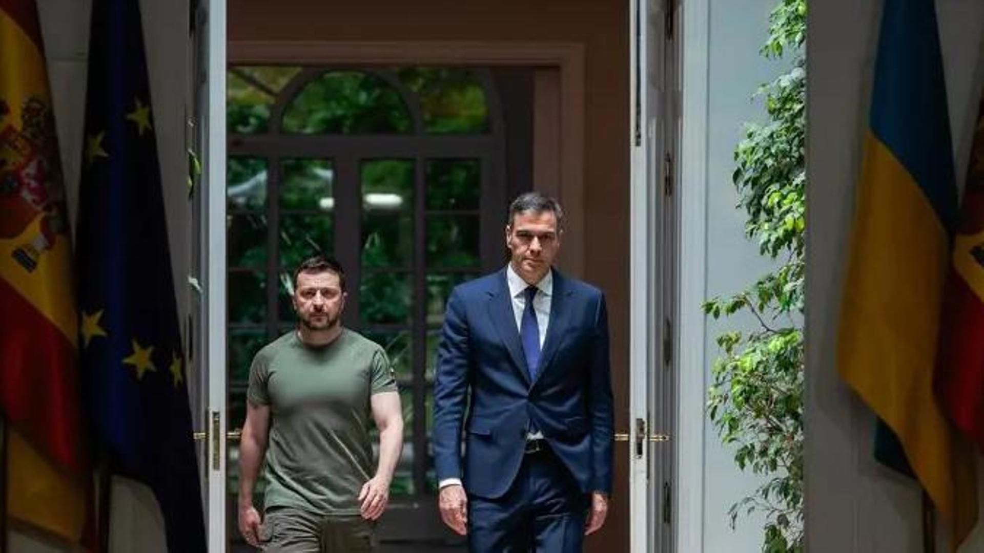 Sánchez reivindica el papel imprescindible de Zelenski en las conversaciones de paz: "Nada sobre Ucrania sin Ucrania"