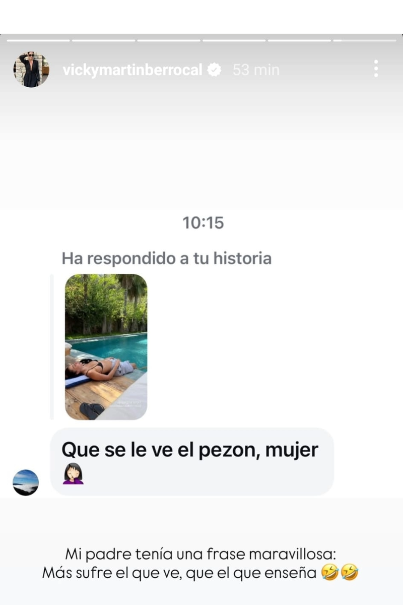 Story de Vicky Martín Berrocal