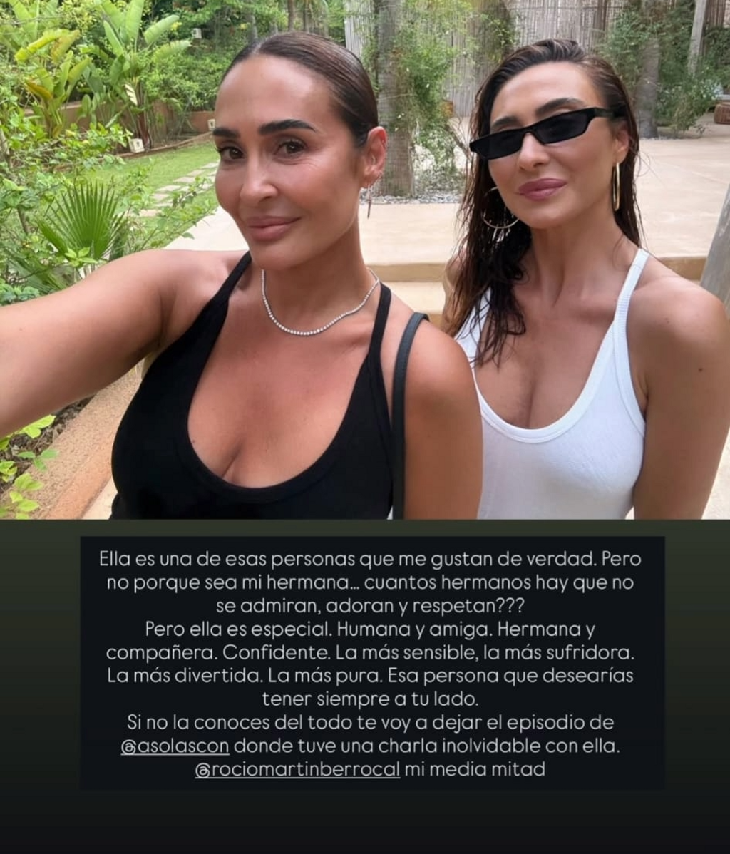 Vicky Martín Berrocal y su hermana Rocío