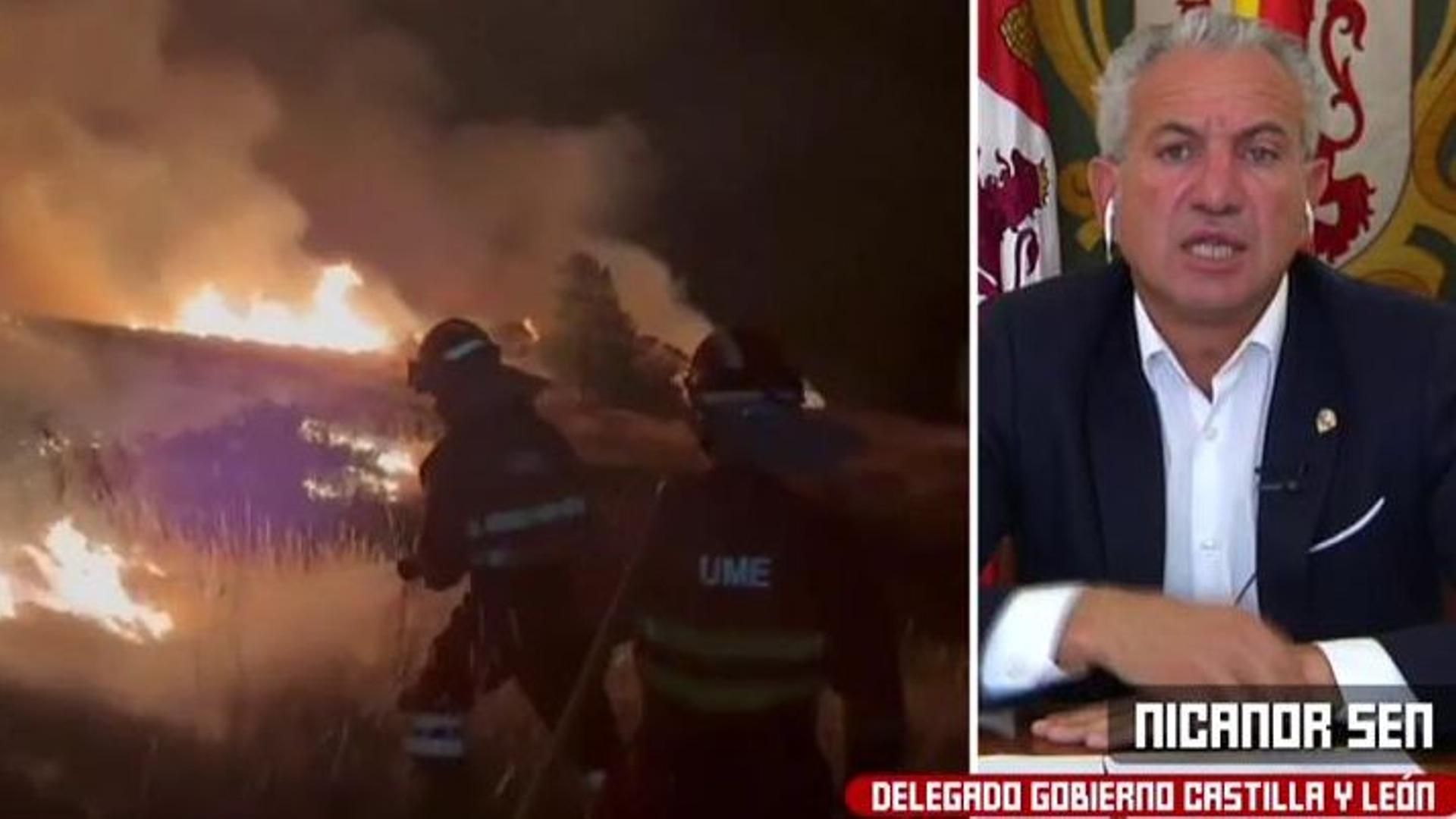 Las posibles causas de los incendios de León según Nicanor Sen, delegado de Gobierno