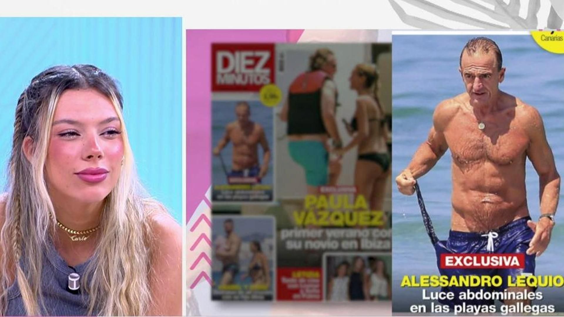 Alejandra Rubio reacciona a las fotos de Alessandro Lequio en bañador: “Está encantado de conocerse”