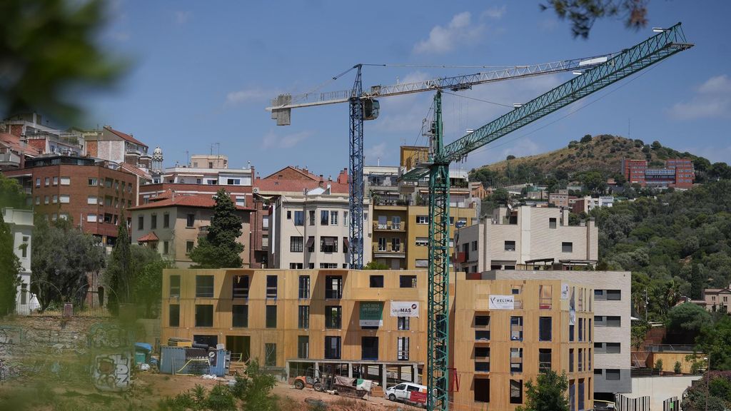 Construcción de un edificio en Barcelona