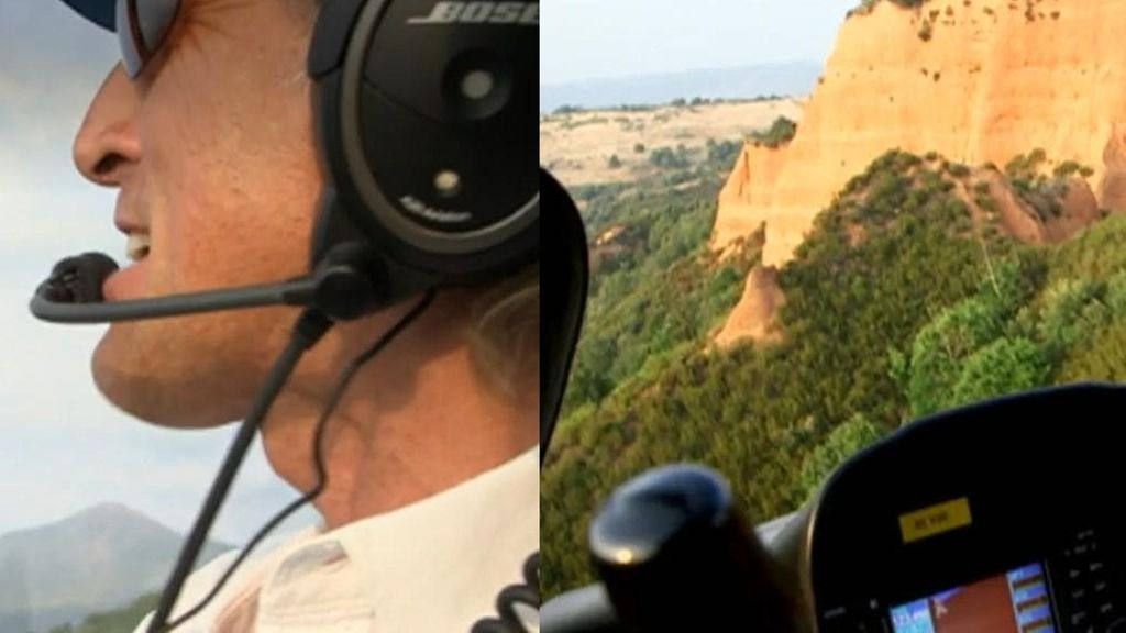 El fuego arrasa Las Médulas, el paisaje único que Jesús Calleja mostró en ‘Volando voy’ hace años
