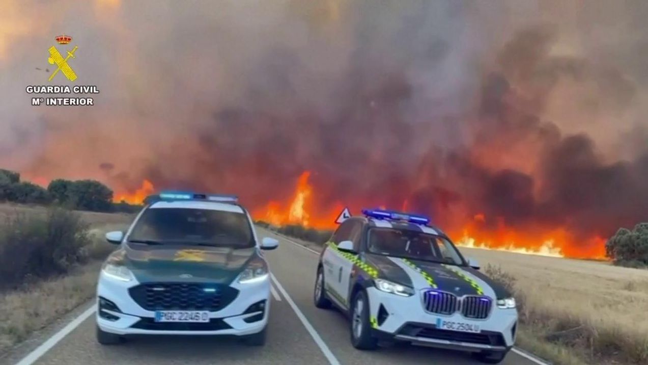 El incendio de Zamora arrasa ya 3.500 hectáreas y afecta a viviendas del Cubo de Benavente