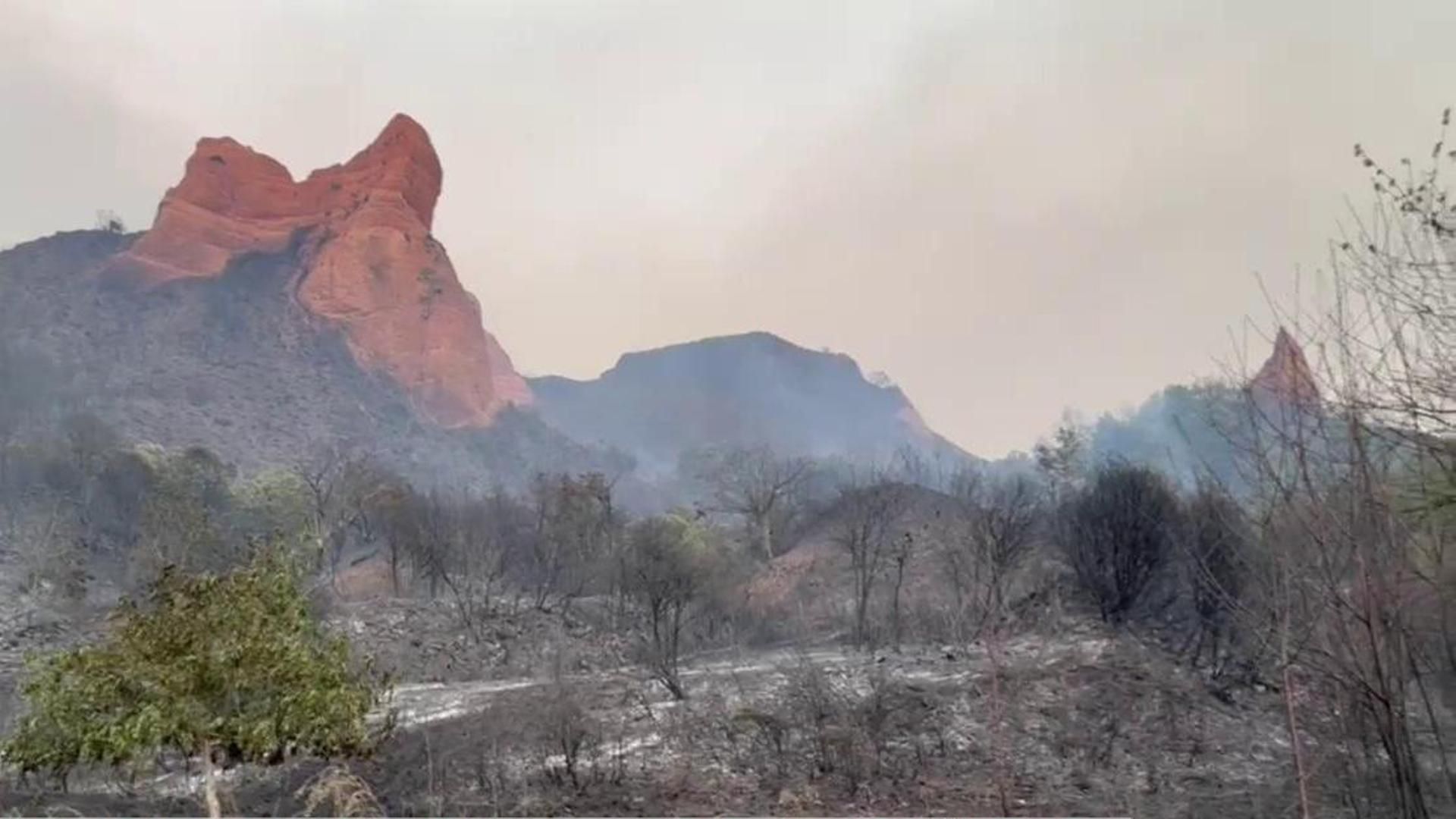 Incendio en Las Médulas Incendio en Las Médulas
