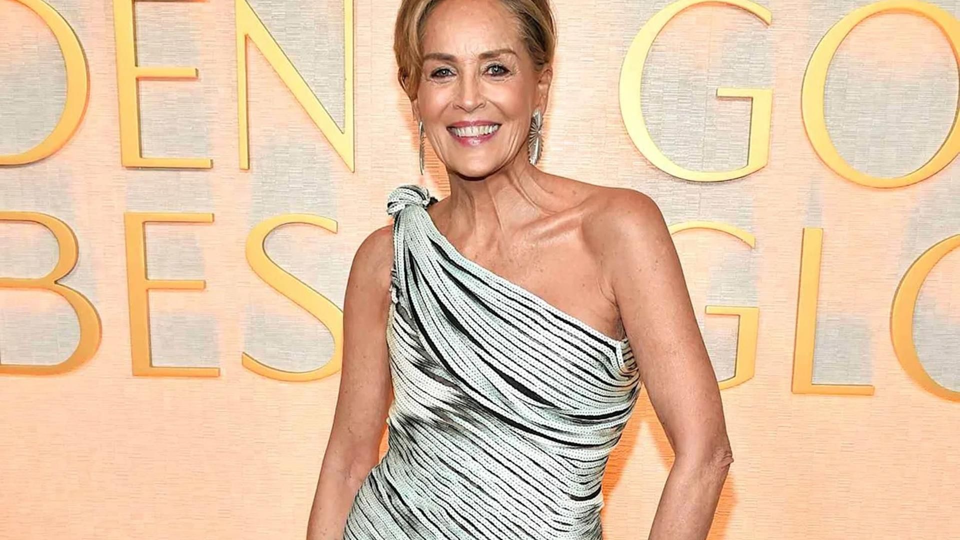 Sharon Stone en los Globos de Oro