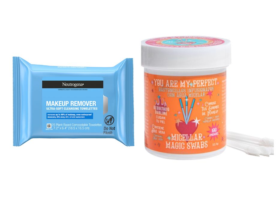 Toallitas desmaquillantes de Neutrogena (5,99 €)  y Bastoncillos Desmaquillantes de You Are The Princess (1,99 €)