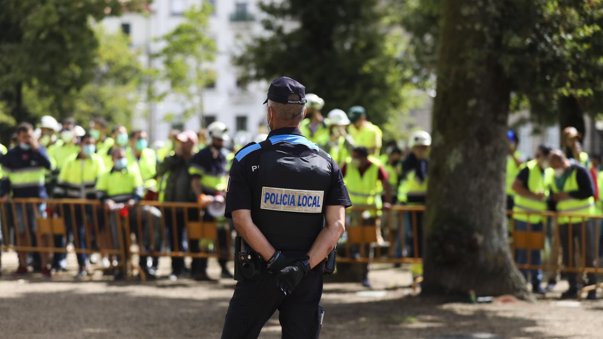 Un agente de la Policía Local de Pontevedra