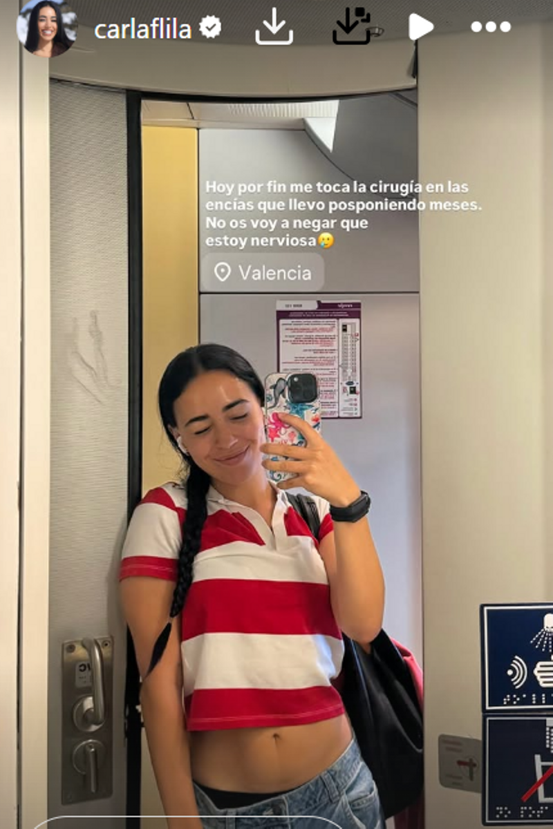 Carla Flila comunica a sus seguidores su inminente intervención