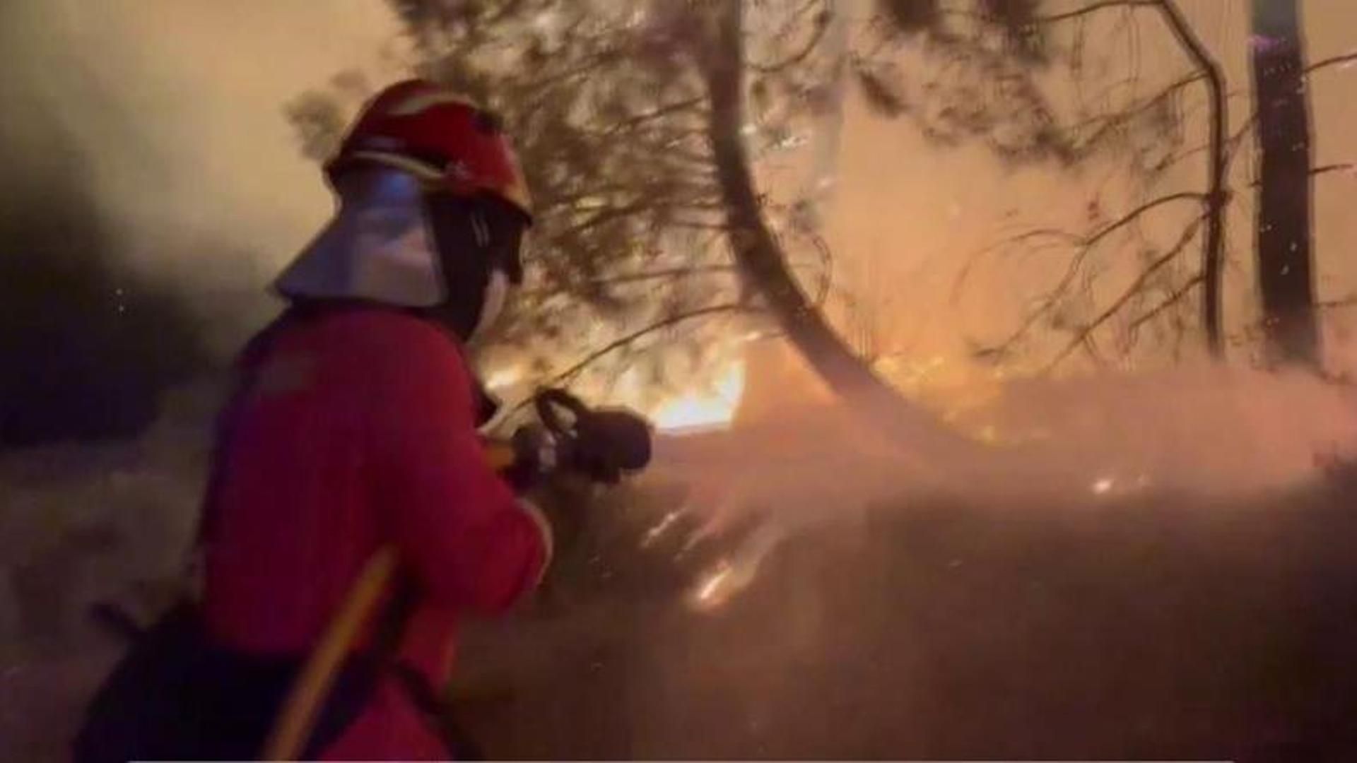 El viento complica la extinción de la decena de incendios que devoran Castilla y León: más de 3.700 personas siguen evacuadas