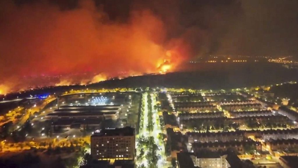 Noche de pesadilla en Tres Cantos: en 40 minutos, 6 kilómetros de fuego explosivo