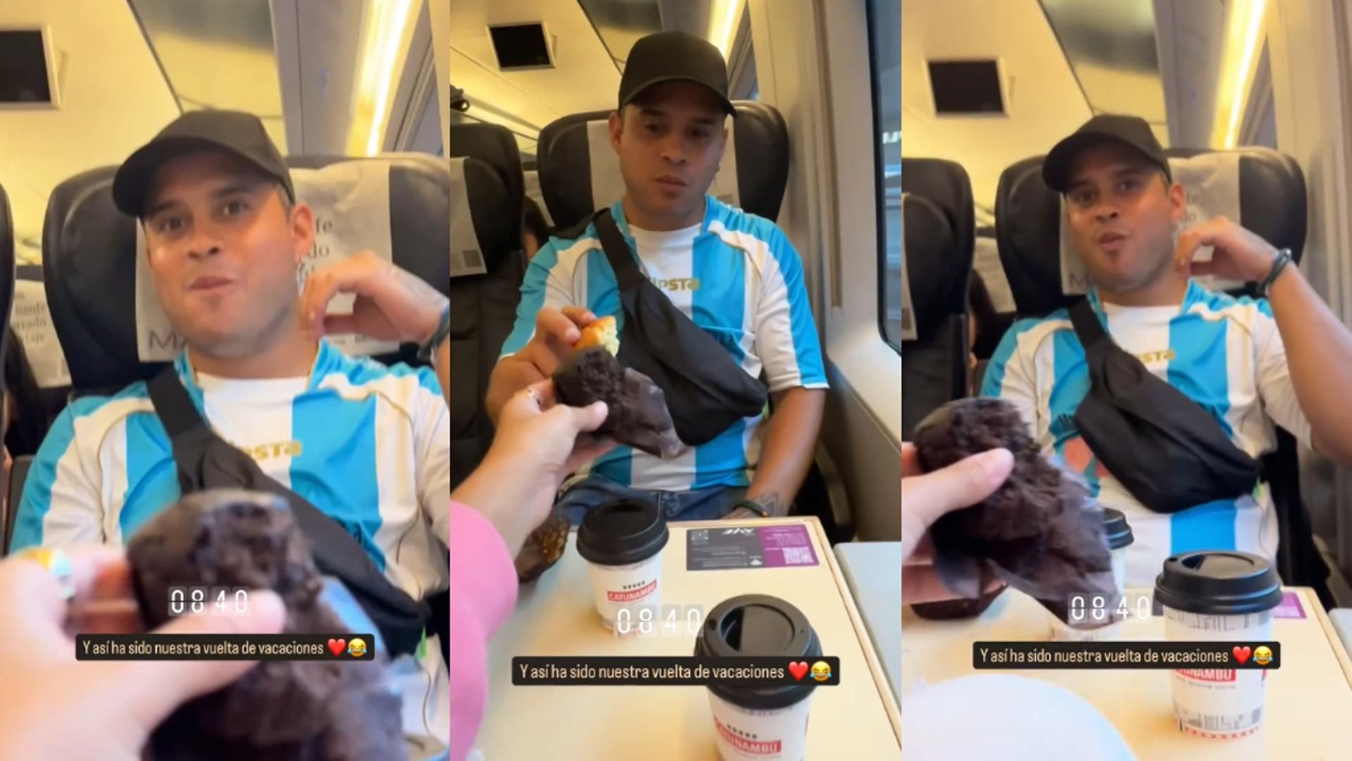 José Fernando y Gloria Camila "brindan" tras sus vacaciones familiares