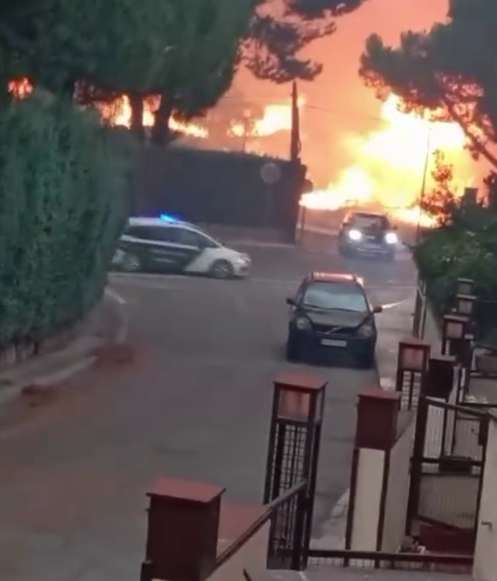 Las imágenes que ha publicado Diego Matamoros del incendio de Tres Cantos