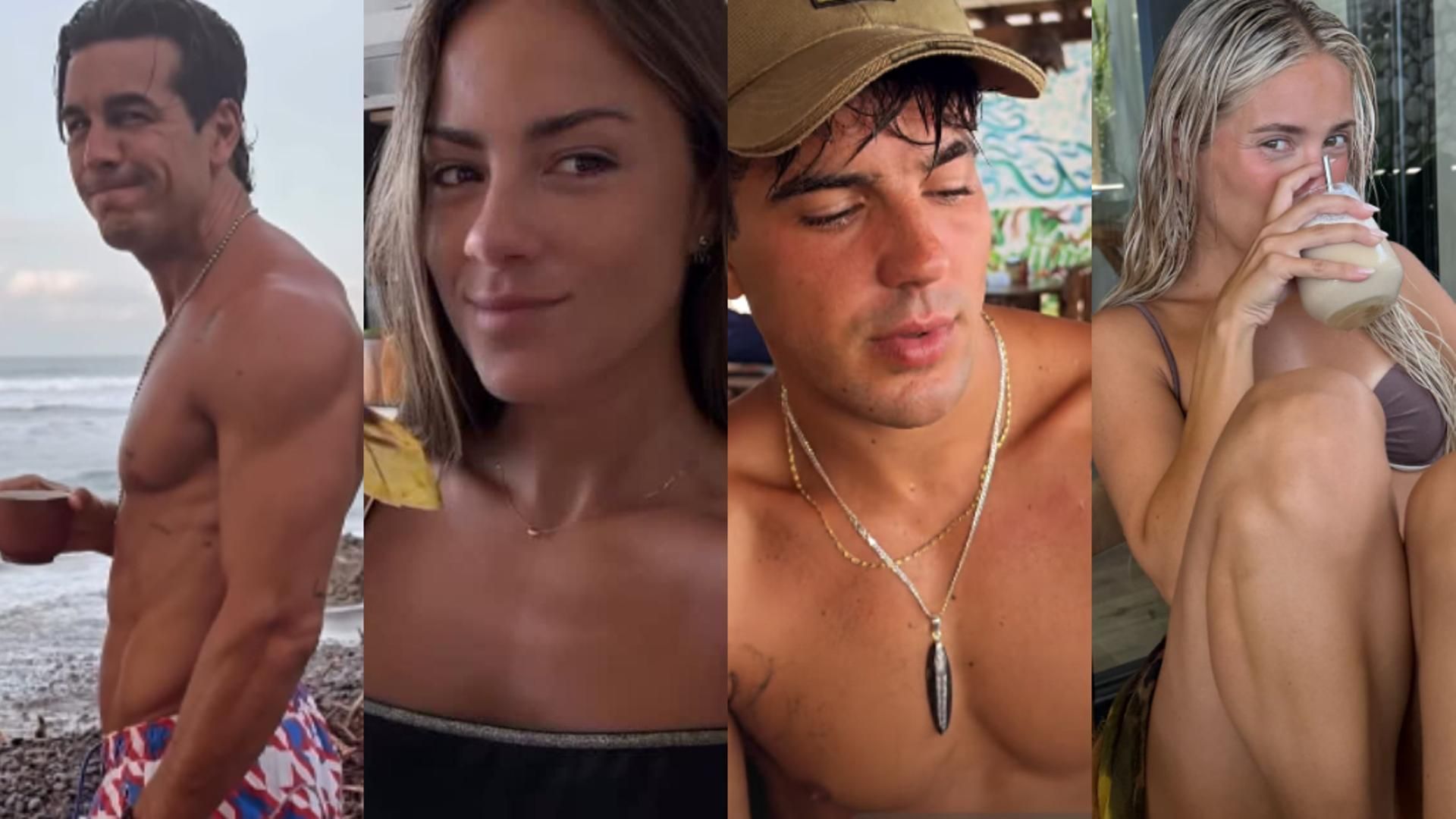 Mario Casas, Melyssa Pinto, Óscar Casas y Ana Mena, en El Salvador Mario Casas, Melyssa Pinto, Óscar Casas y Ana Mena, en El Salvador