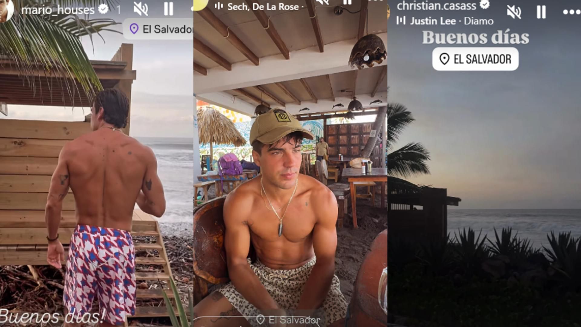 Mario, Óscar y Christian Casas comparten imágenes de sus vacaciones familiares en El Salvador
