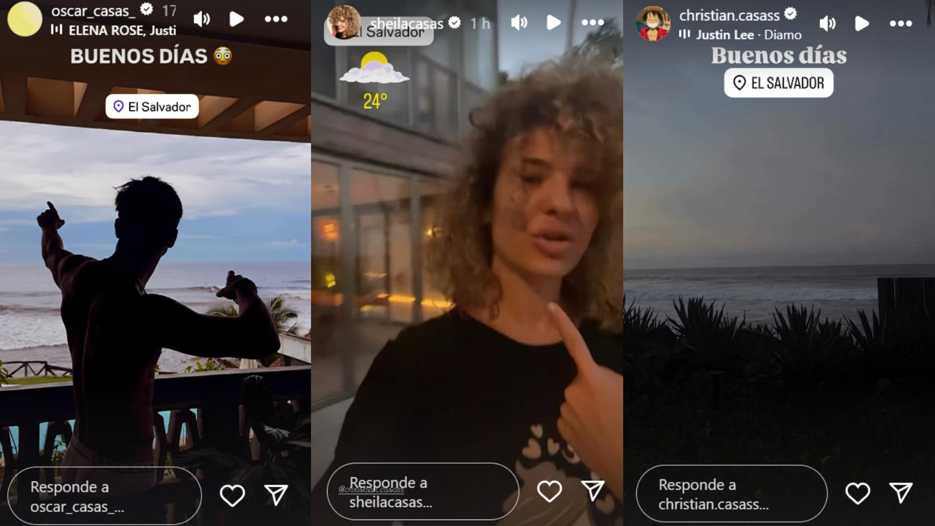 Óscar, Sheila y Christian Casas están en El Salvador