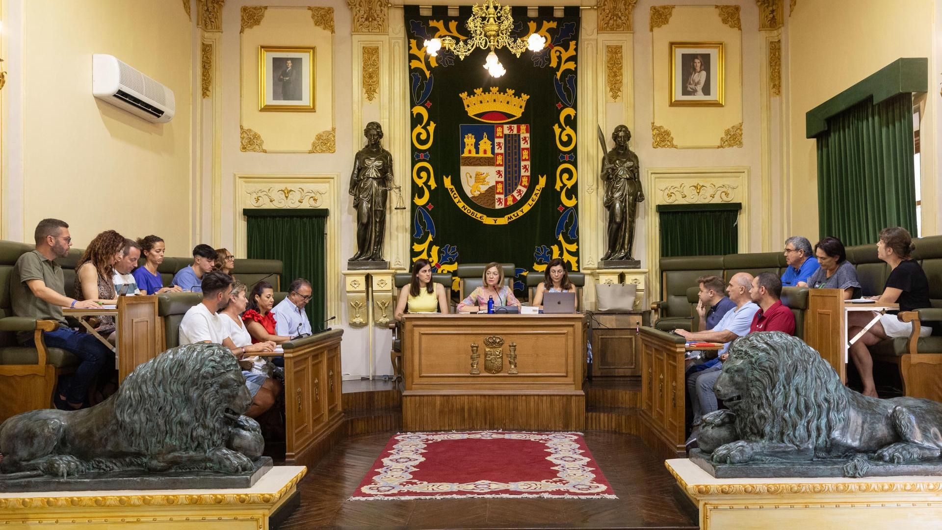 Pleno extraordinario del Ayuntamiento de Jumilla, Murcia, el pasado 8 de agosto