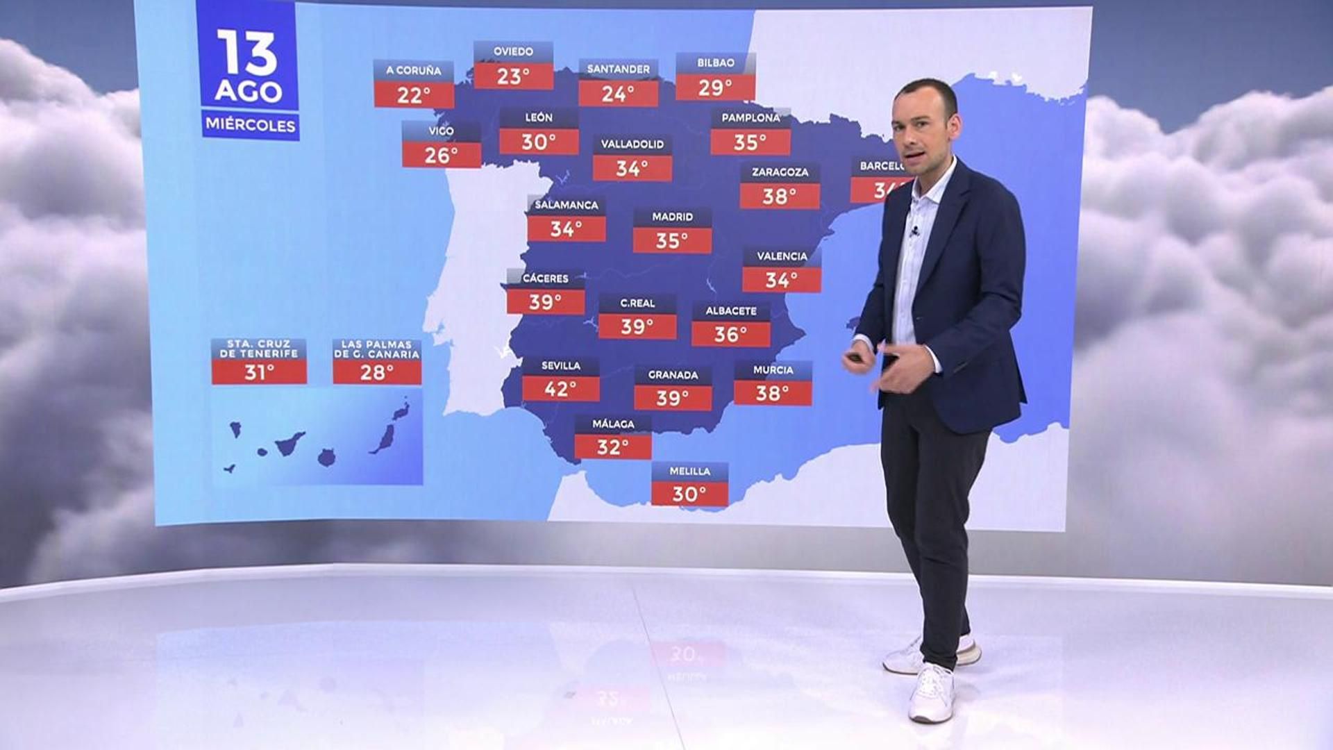 Calor, lluvias y tormentas ponen de nuevo en alerta a casi toda España