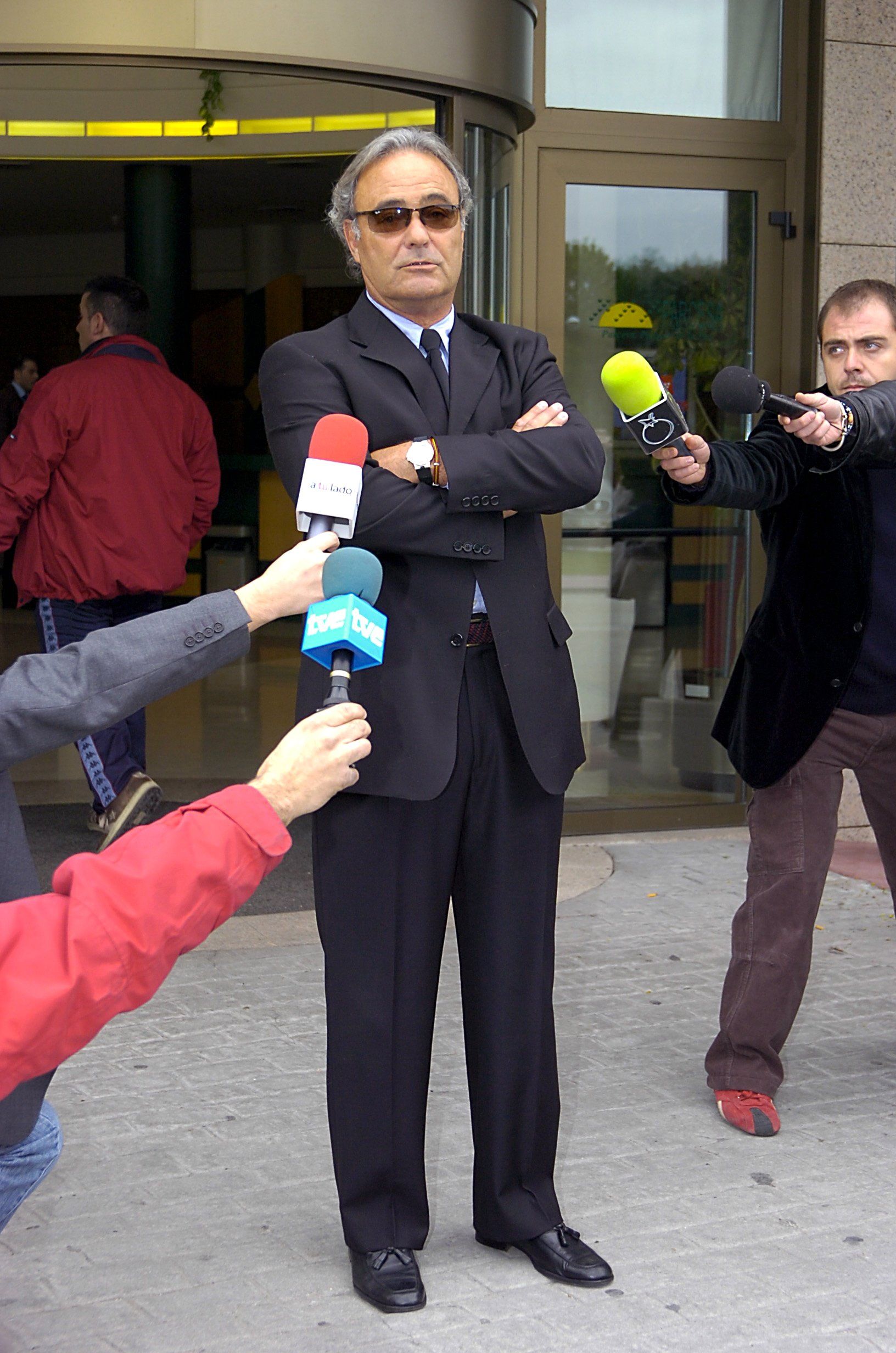 Carlos, en el funeral de su padre