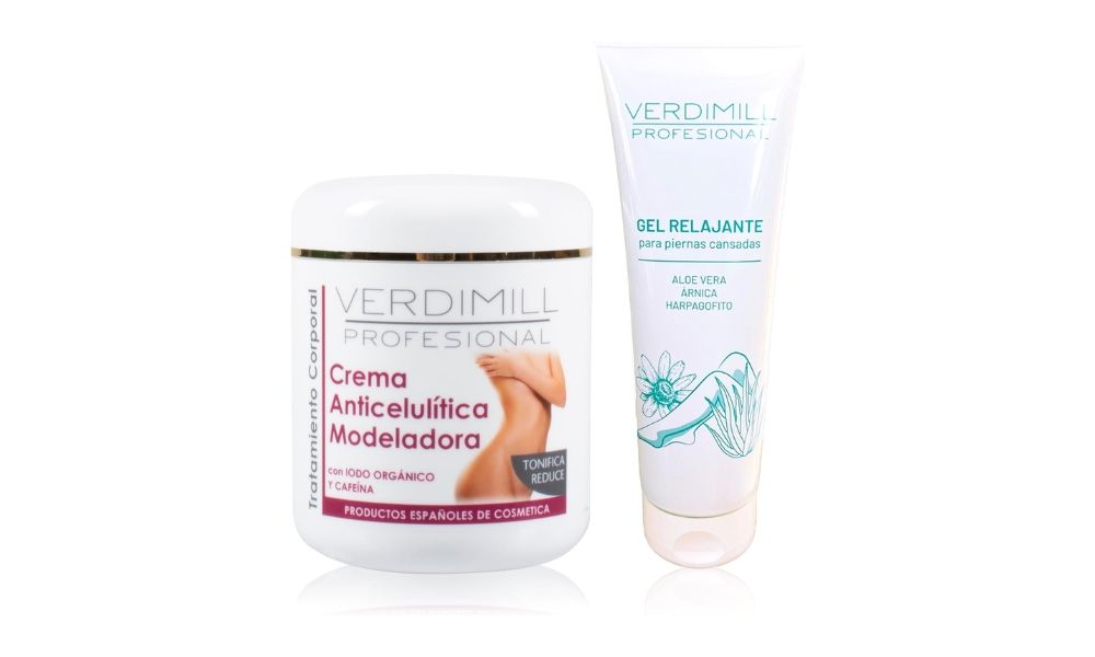 Crema anticelulítica modeladora 500 ml y gel para piernas