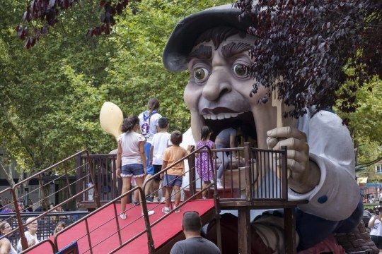 El popular Gargantua en fiestas de Bilbao