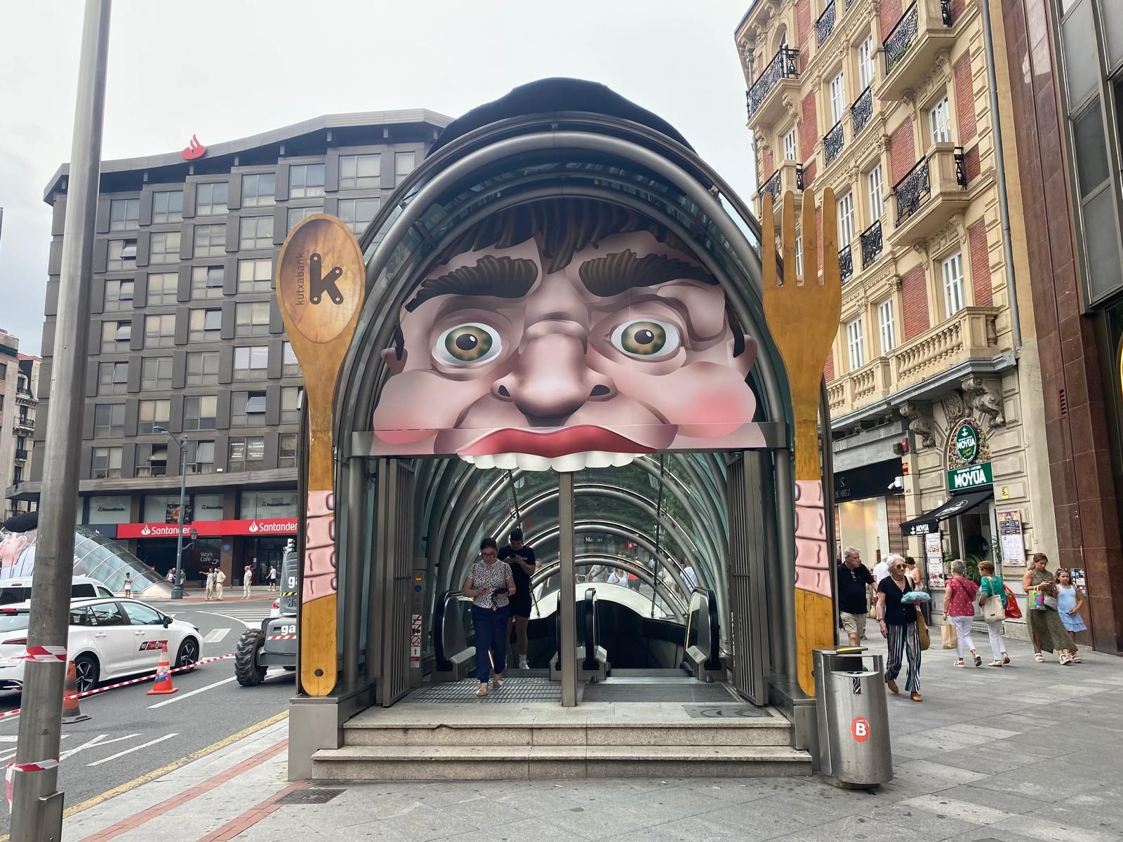 Gargantúa estará en Moyúa durante toda la Aste Nagusia, del 16 al 24 de agosto