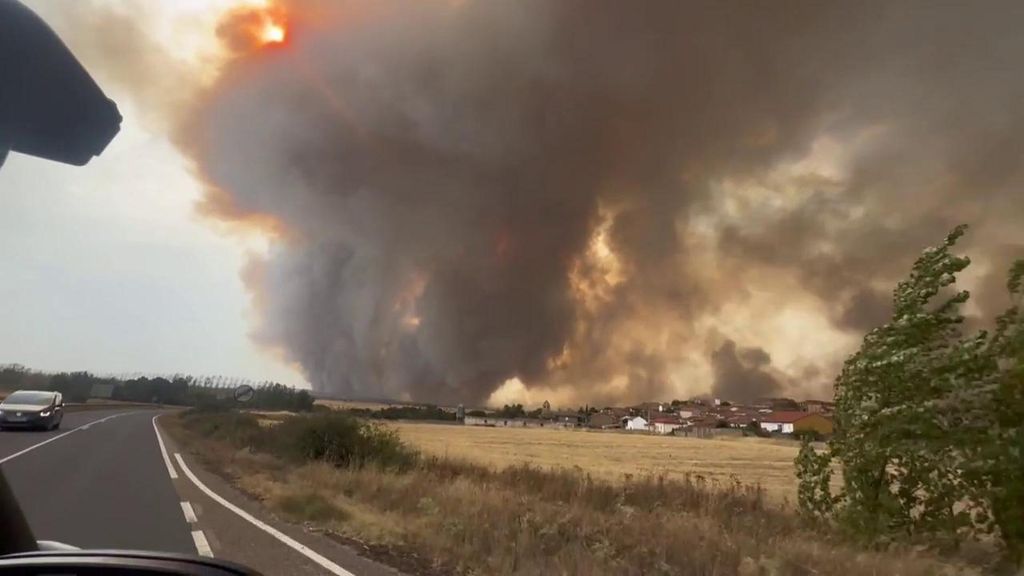 La Sierra de la Culebra, en Zamora, revive el horror del fuego de hace tres años cuando murieron cuatro personas