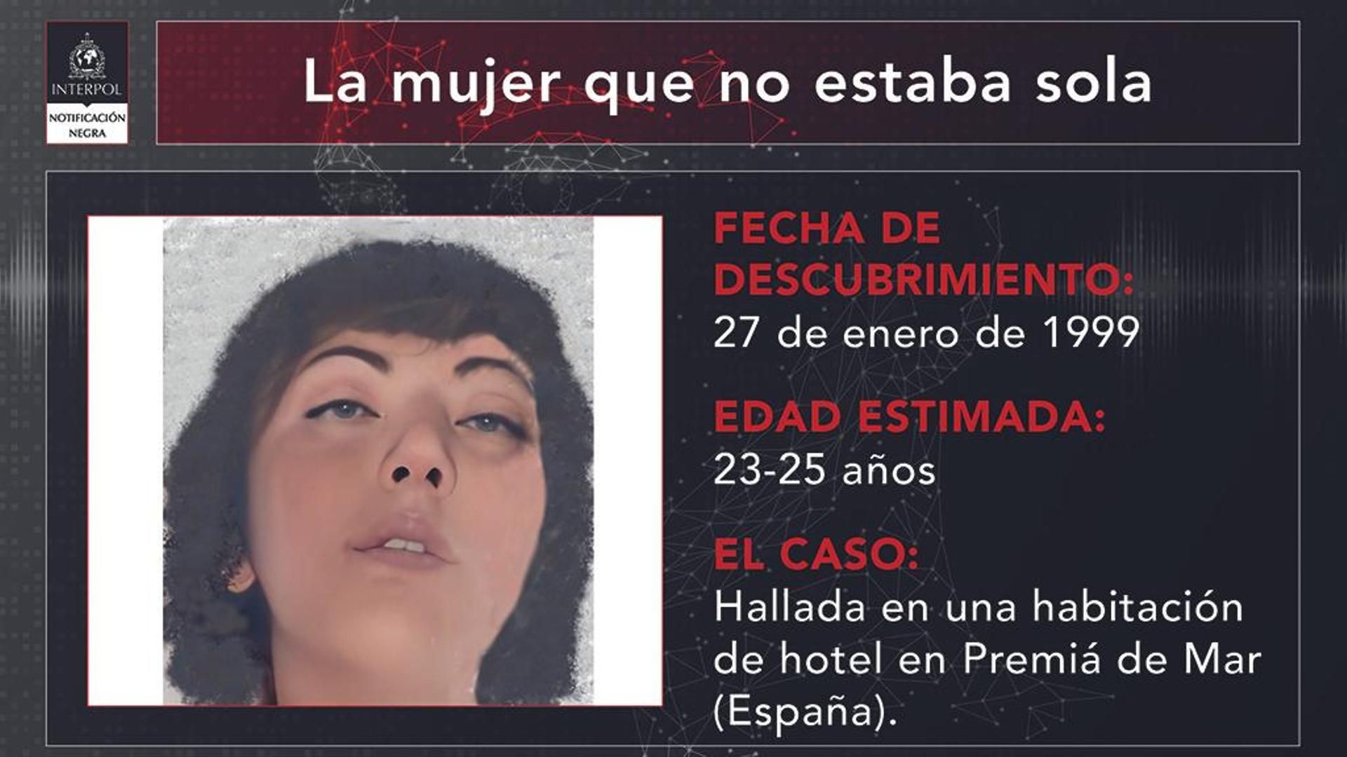 Piden ayuda para identificar a una mujer hallada muerta en la habitación de un hotel de Premiá de Mar, Barcelona, en 1999: “No estaba sola”