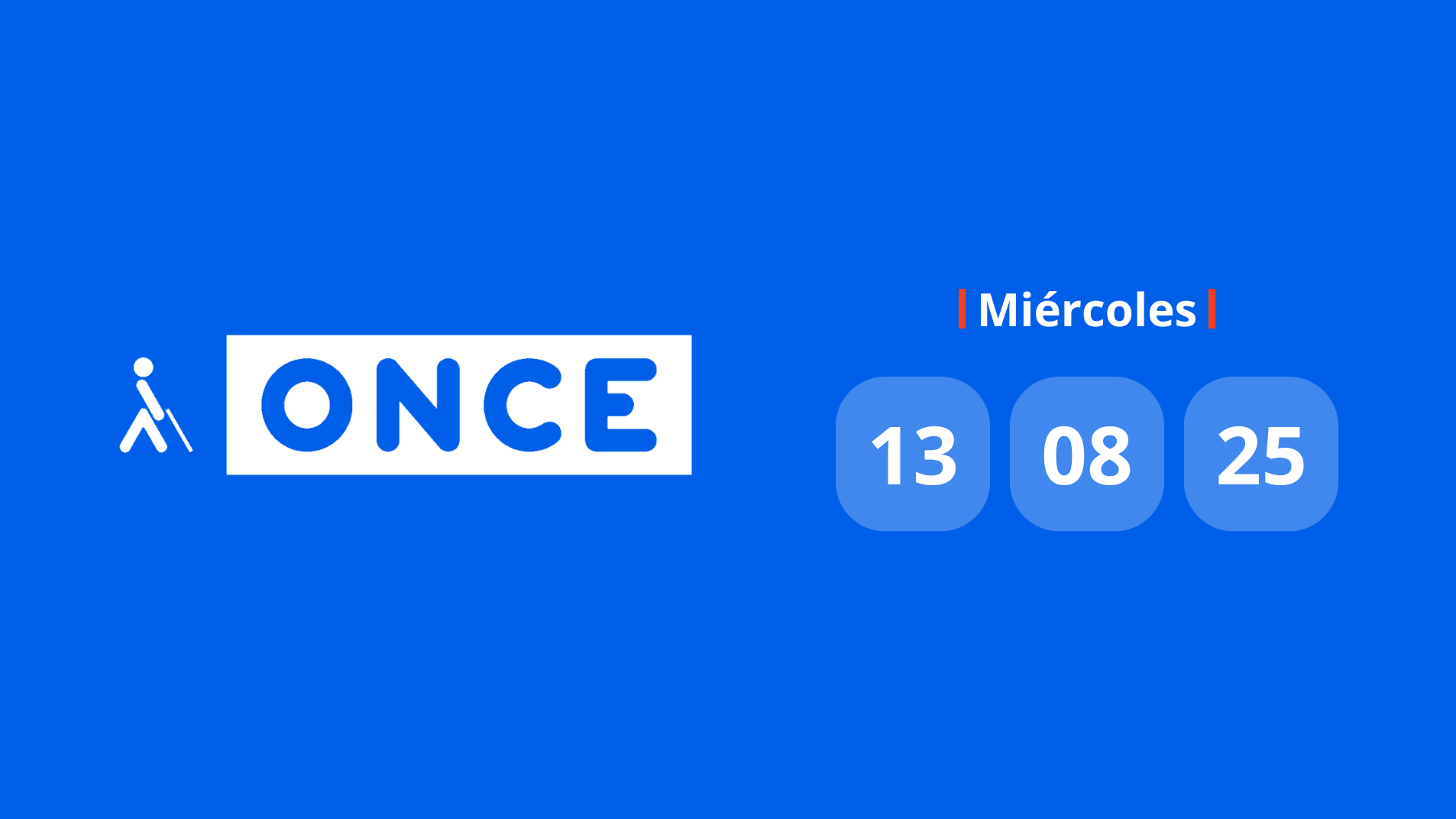 Resultado ONCE: comprobar número hoy miércoles 13 de octubre de 2025