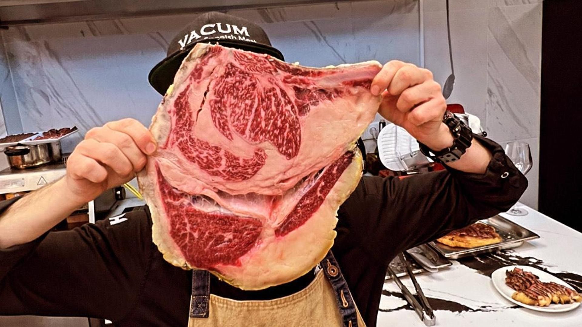 Detalle de la infiltración de grasa de una de sus piezas