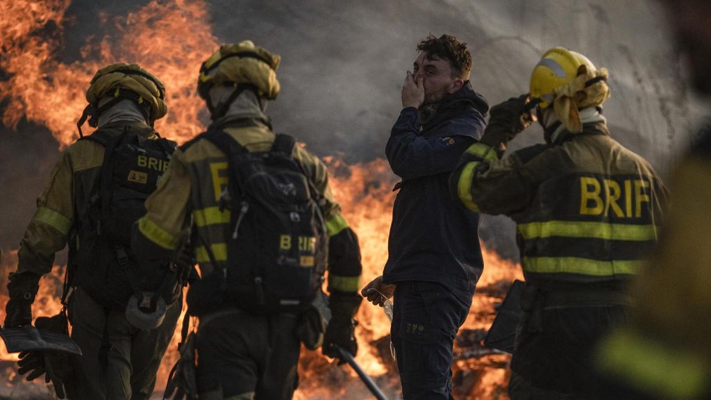 Incendio forestal en Monterrei (Ourense)