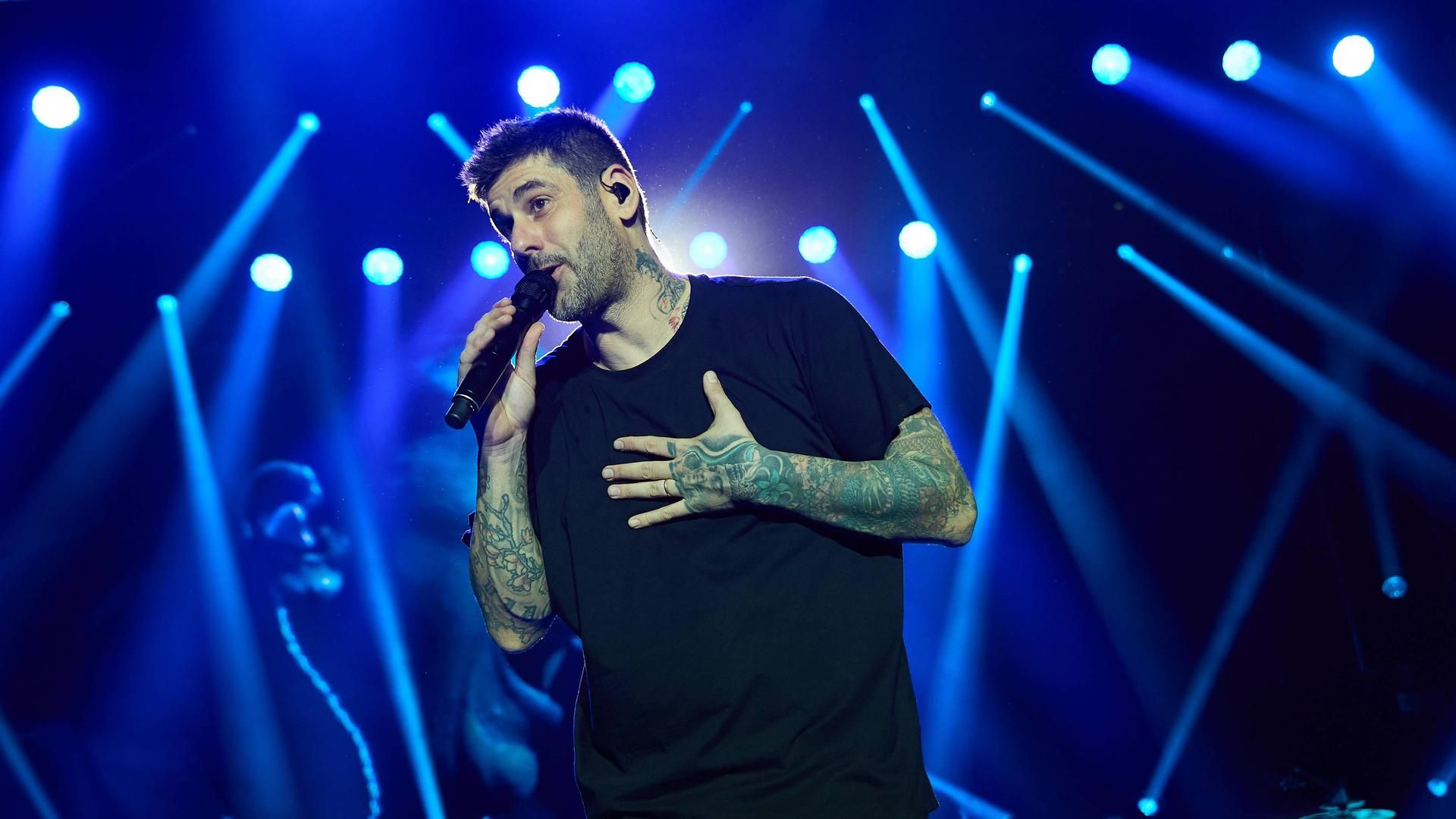 Melendi en un concierto de Navarra