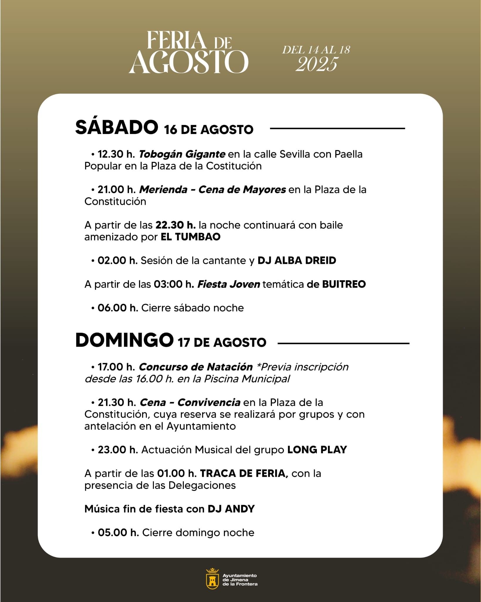 Programación feria Jimena