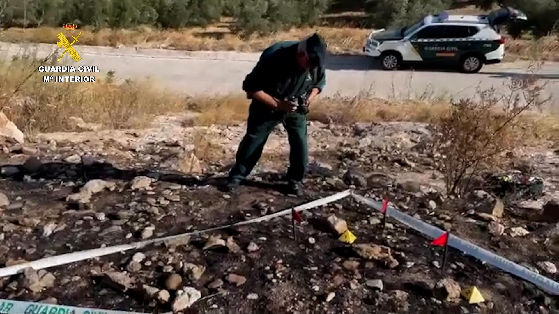 Terreno en Teba quemado por un incendio forestal