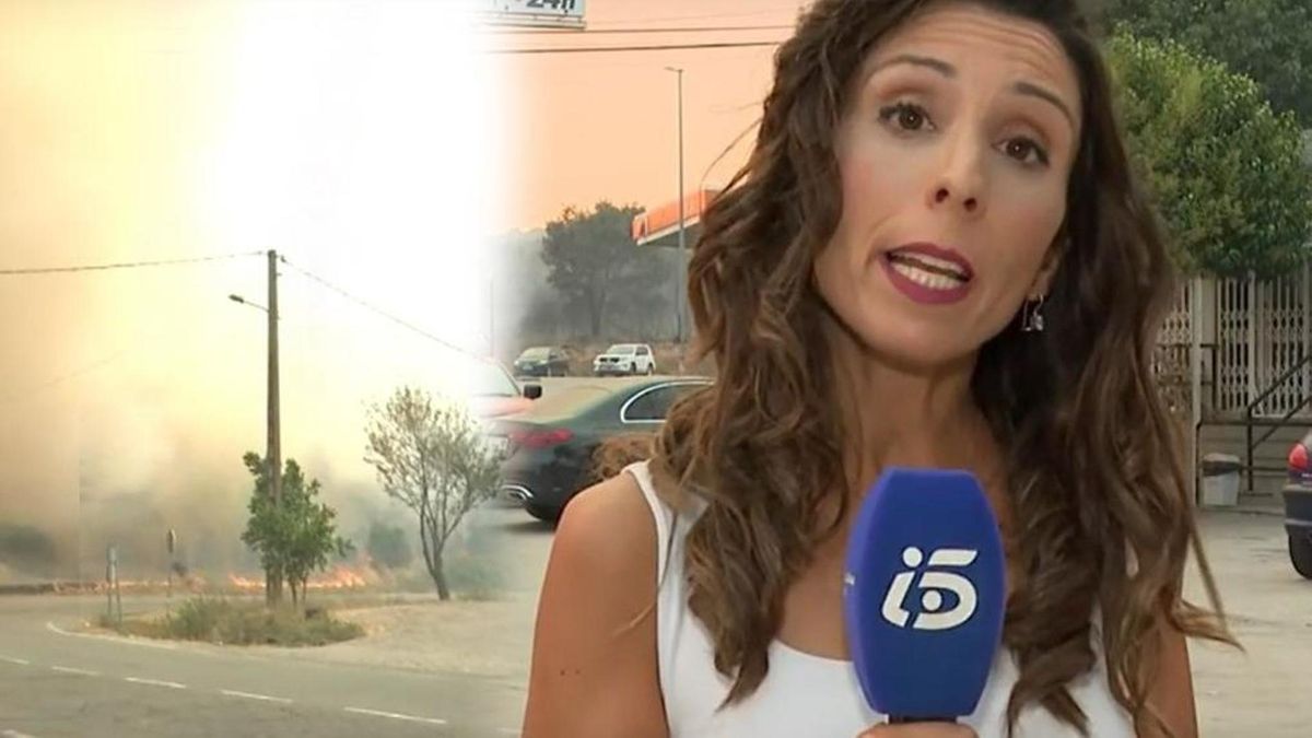 El susto de Sara García, reportera de Informativos Telecinco, en Ourense:  "Las llamas se acercaban a un depósito de gasoil"