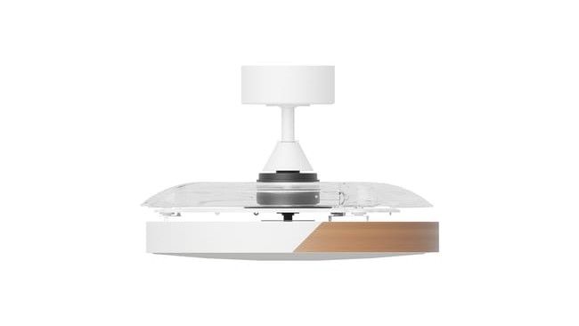 Es un ventilador retráctil y con luz LED. FUENTE: Leroy Merlin