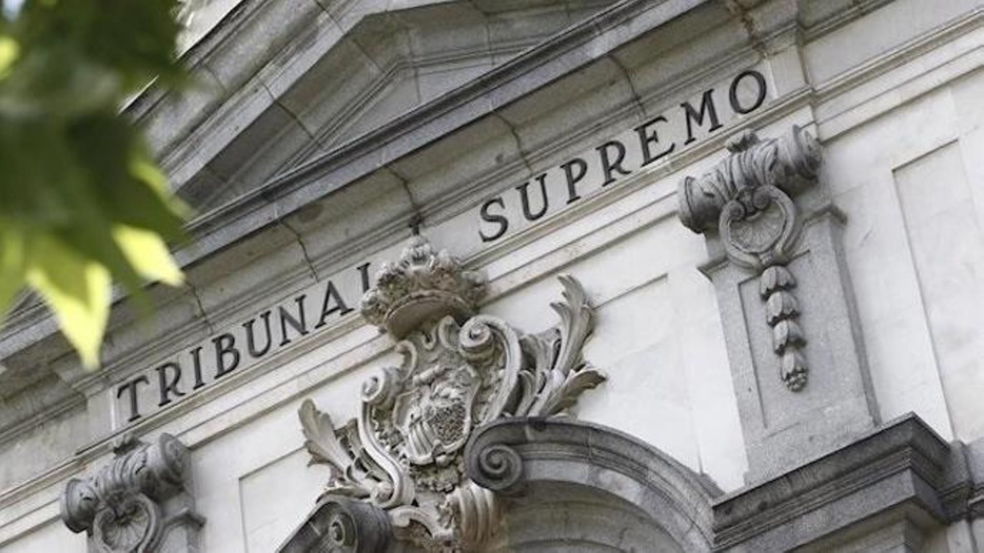 Fachada de la sede del Tribunal Supremo.