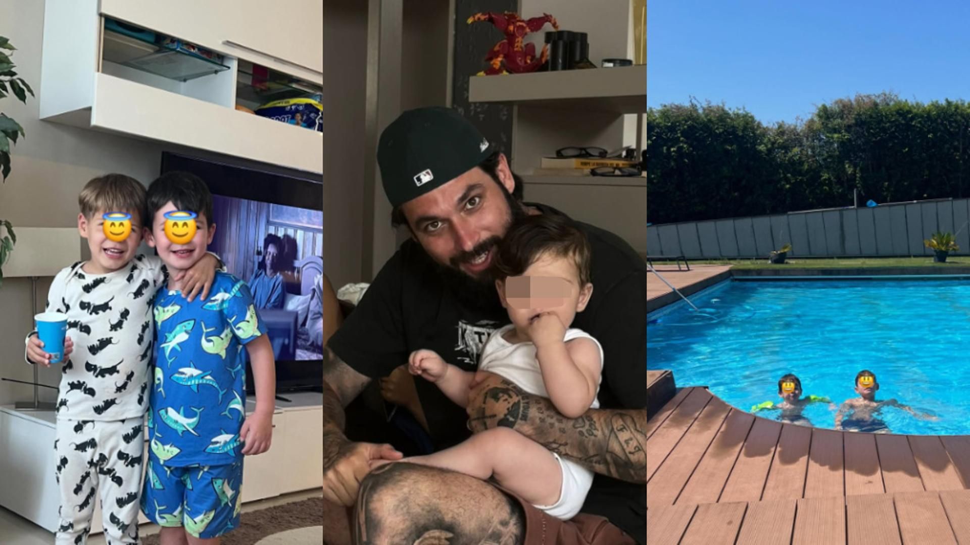 Jota Peleteiro ha reunido en verano a sus hijos con Jessica Bueno y los de su mujer Ajla