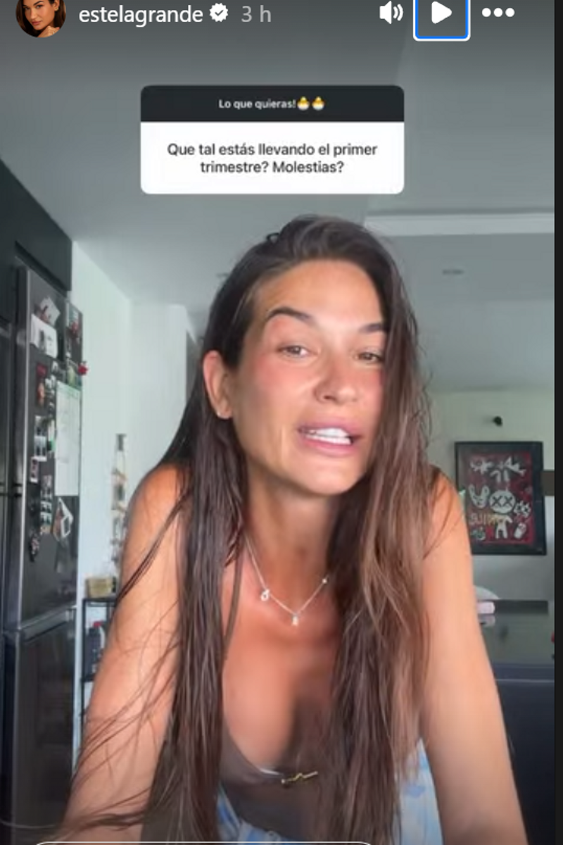 Estela Grande habla sobre su primer trimestre de embarazo