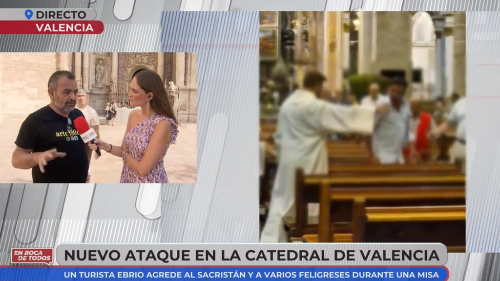 El testigo de un ataque de un turista ebrio al sacristán de la catedral de Valencia: "Escuché los gritos, empezaron a sonar alarmas"