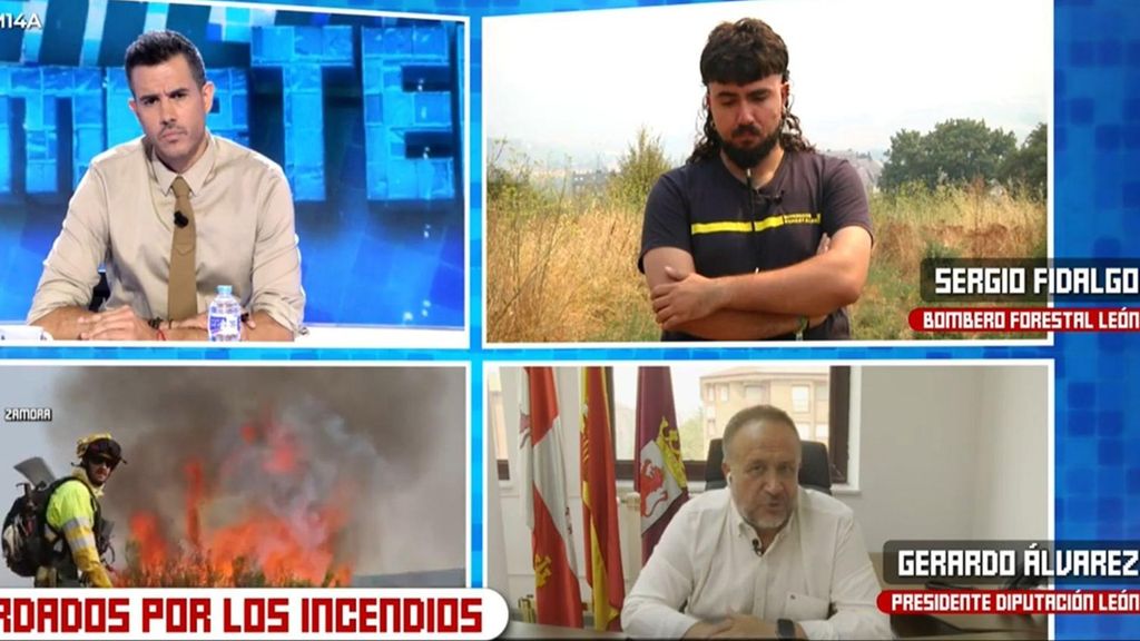 El presidente de la Diputación de León apoya las peticiones de los bomberos forestales: ''Tendrían que trabajar todo el año''