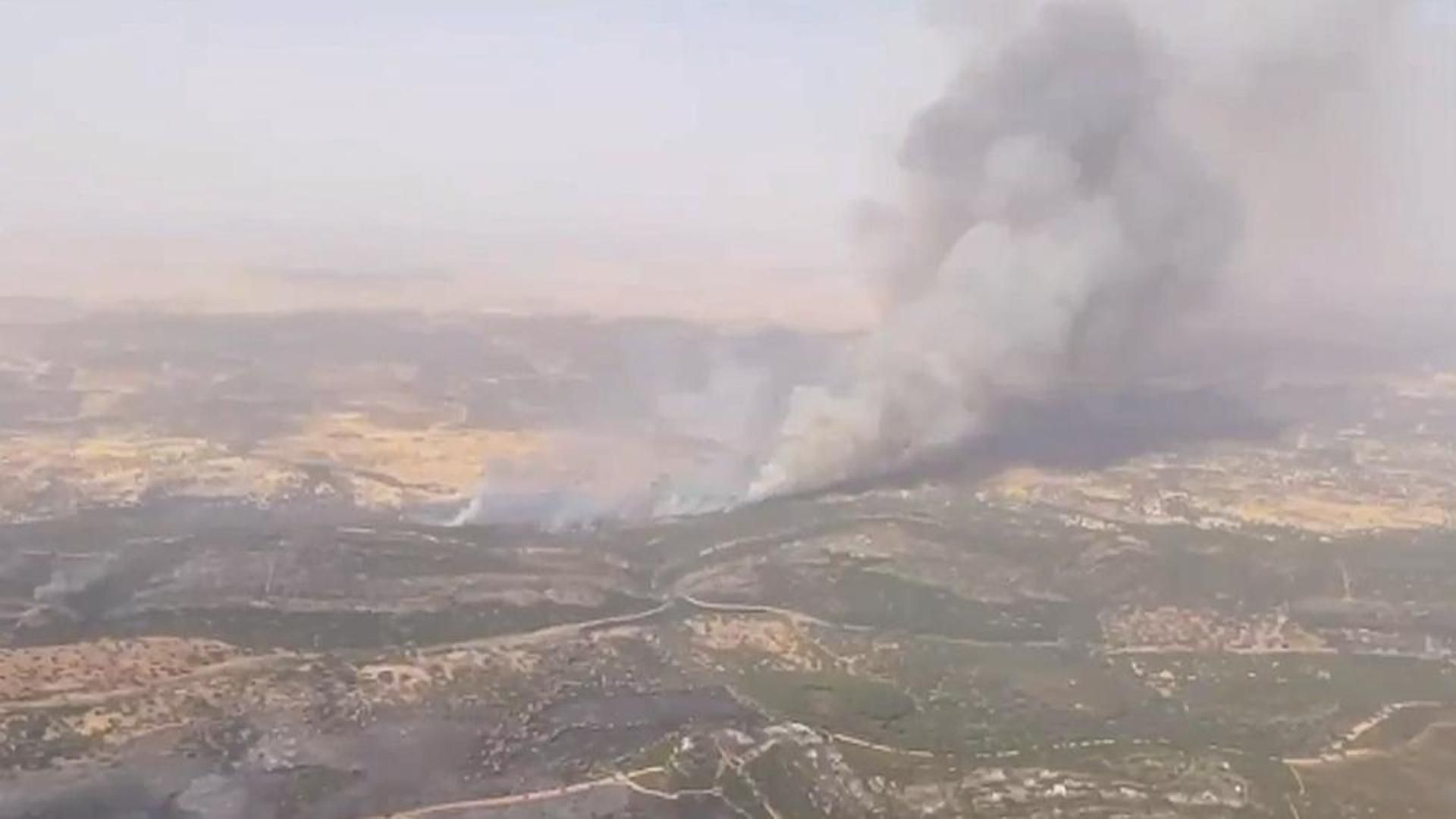 Incendio en Aliseda, Cáceres