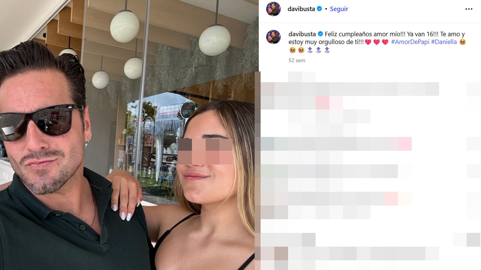 La felicitación de David Bustamante a su hija Daniella
